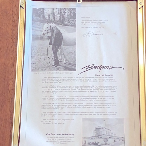 Jody Bergsma Signed & numbered Lithograph - Picture 3 of 6